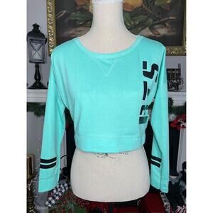 BTS Women’s Junior’s Crop Top Sweatshirt Size Small Lightweight Rap Monster
